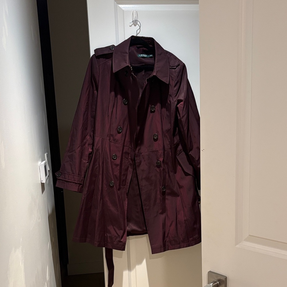 Polo by Ralph Lauren Deep Burgundy Trench Coat